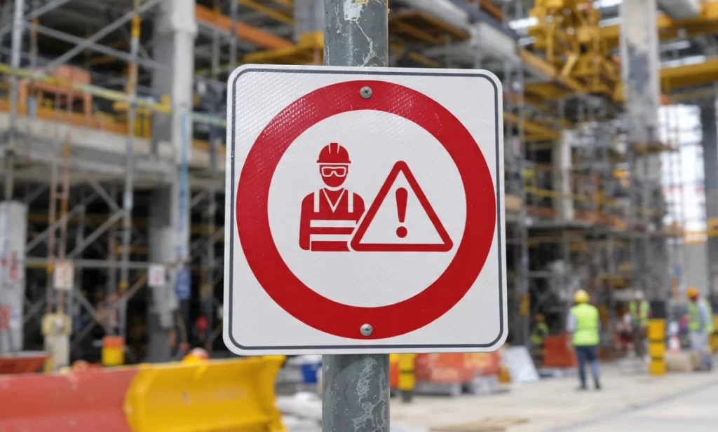 Workplace safety signs and symbols